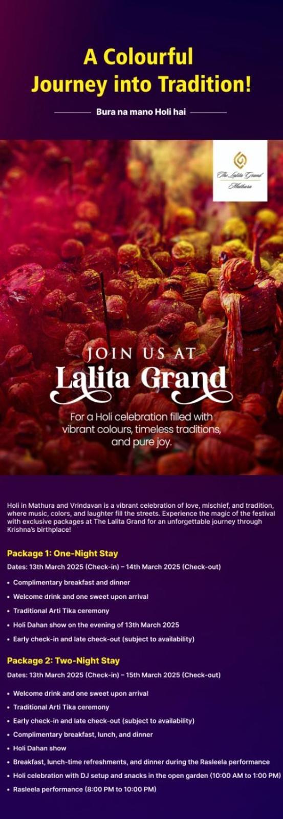 The Lalita Grand Mathura- Vrindavan Kültér fotó